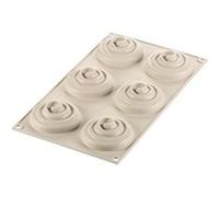 Silikomart - Moule à 6 tartelettes Twist - Silicone - Beige