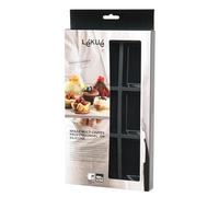 Lékué Moule à financiers Gourmet 9 cavités Noir