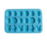 Moule à 18 cavités en silicone souple anti-adhésif pour cuisson au four, bonbons, desserts, lapins