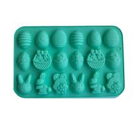 Moule à 18 cavités en silicone souple anti-adhésif pour cuisson au four, bonbons, desserts, lapins
