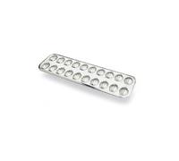 Gobel 164510 Plaque moule 20 Madeleinettes Fer Blanc Bord roulé