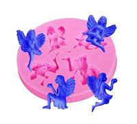 Moule à Angel Silicone Anges Moule à Usage Artisanal fée Moule Bricolage fée Ange Fée Ange Moule en Silicone Utilisé pour Faire Fondant Chocolat Savon Bougies l'Artisanat Ornements Décorations