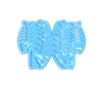 Moule à arêtes de poisson, moules en silicone, moule en résine époxy holographique, décoration d'Halloween, outil de bricolage, facile à nettoyer, pendentif en silicone