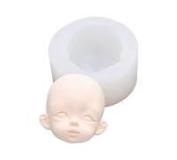 Moule à argile en silicone pour enfants, motif visage humain, chocolat, bonbons, décoration de gâteaux, moule en argile souple