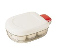 Moule à bac à glace - 6 - Grid Easy Release Press Cube Maker | Conteneur de congélateur compact | BPA plateau en silicone plastique gratuit pour réfrigérateur, café, whisky, boissons cuisine