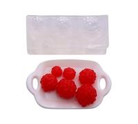 Moule à baies en Silicone Flexible et sans danger pour les aliments, adapté créations alimentaires miniatures faciles dans l ' art en résine et la fabrication de bijoux, moule en argile
