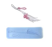 Moule à balai de sorcière multifonction en silicone de qualité alimentaire, adapté pour la fabrication de savon artificiel en résine, accessoires de fête d'Halloween, moules en résine pour bricolage