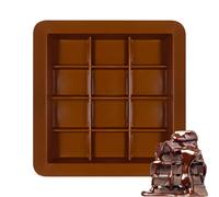 Moule à barre de chocolat épais - Moule à barre de chocolat profonde - Grand moule pour barre de chocolat et bonbons | Moules profonds, grands et épais en silicone pour barre de chocolat