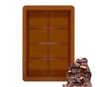Moule À Barre De Chocolat - Moules À Chocolat Carrés 8 Pièces/12 Pièces | Moule Épais De Fonte De Cire De Moule De Barre De Chocolat | Moules À Barres De Chocolat En Silicone Épais Et Profonds Pour Ba