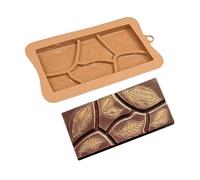 Moule à barre en silicone - Outil de cuisson multi-usage, moule à chocolat flexible antiadhésif, design alimentaire | Idéal pour collations, desserts, barres énergétiques protéinées, gâteaux