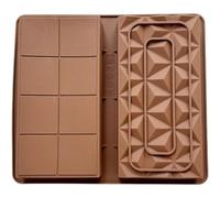Moule à Barres Chocolatées | Moule à Biscuits en Silicone | Forme à Glaçons et Bonbons pour et Adultes | Anniversaire Noël Pâtisserie Fête Décoration Gâteau