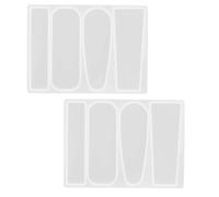 Moule à barrettes en silicone pour la création de barrettes géométriques en résine époxy, idéal pour la fabrication de bijoux et autres créations artisanales. Lot de 2 pièces de (3 modèles)