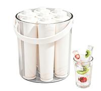 Moule à Bâton de Glace avec Couvercle - Machine à Vin Froid - Moule à Glace avec Boîte de Rangement,Convient Aux Buveurs Divertisseurs Et Barmans Maison Bureau Appartement Camper Bars Club Parties Vin