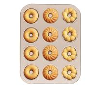 Moule à beignet, antiklebande résistante à la chaleur - Plateau de donut - pour la cuisson du petit déjeuner, la préparation des collations, la planification de fêtes, la cuisine