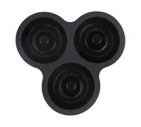 Moule à beignet en silicone | Moule réutilisable à 3 rangées, passe au lave-vaisselle | Pour gâteaux, biscuits, bagels, cuisine, petit déjeuner, préparation, fête, cuisine, anniversaire, vacances