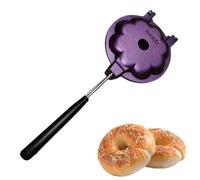 Moule à beignets, Machine à Donut Maker pour la maison, Moules à beignets en aluminium Outils de décoration de gâteaux, de cuisson antiadhésive et longue poignée pour faire de gros beignets