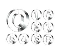 Moule à beignets pour la cuisson | Moule à bagel en acier inoxydable sur le thème des chiffres de 0 à 8 - Plateau anti-adhésif pour, gâteaux fondants, crêpes, pâtisseries beignets gadgets de