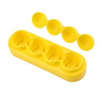 Moule à bento en forme de boule en polypropylène de qualité alimentaire avec cuillère et dispositif de gaufrage pour une fabrication mignonne, anti-adhésif, facile à nettoyer, fabrication rapide