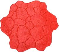 Moule à béton Effet Galets, Outil d'estampage en polyuréthane sans Joint, idéal pour Les terrasses et Les trottoirs, Tapis d'estampage texturé, Motif Polygonal (SLE 7) - Facile à Utiliser