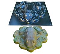 Moule à béton Grenouille sur feuille Accessoires de jardin Pierre Plastique ABC Vendu 1 pièce A05 (S)