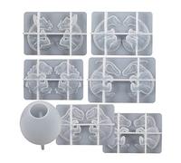 Moule à bijoux en résine, boucles d'oreilles, œuf de dinosaure en silicone pour pendentif, porte-clés, collier, fabrication de bijoux en forme de dragon pour cire fondue/savon/pâtisserie/époxy/bougies