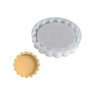 Moule à bijoux en silicone avec perles en dentelle pour résine et décoration d'intérieur, design facile à démouler, cadeau prêt à offrir