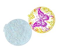 Moule à bijoux en Silicone, conception de pendentif papillon, outil de décoratif supportant la modélisation de cire, moulage d ' ornement en résine, travail de détails floraux, moule à pendentif