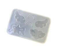 Moule à bijoux en Silicone de qualité alimentaire, motifs d ' étoiles, de cœur et d ' ailes, idéal pour l ' artisanat fait à la main et la décoration de la maison, moule de fabrication de bijoux