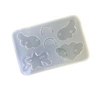 Moule à bijoux en Silicone de qualité supérieure avec des formes d ' ailes de cœur d ' étoile pour la résine et le moule en forme d ' aile de décoration intérieure