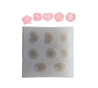 Moule à bijoux en silicone multifonctionnel - Moule en résine époxy - Convient pour l'observation facile du processus de durcissement de la résine des pierres précieuses