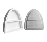 Moule à bijoux pliable en silicone avec structure arquée, texture facile à nettoyer pour les amateurs d'artisanat fait à la main, présentoir à bijoux