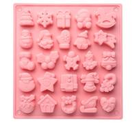 Moule à Biscuit Christmas 25Pcs Moule Biscuit Plastique 3D Moule à Biscuit Emporte Piece Christmas Moule Christmas Cookie Emporte Pièce pour Décoration de Fondant Biscuit Gâteau
