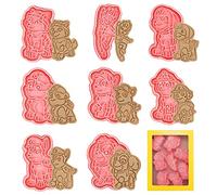 Moule à Biscuit Paw Dog, 8 Pièces Moule Biscuit Plastique, 3D Moule à Biscuit, Emporte Piece Pat Patrouille, Moule Animaux Cookie, Emporte Pièce, pour Décoration de Fondant, Biscuit, Gâteau