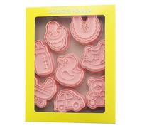 Moule À Biscuits 3d En Forme De Dessin Animé, 8 Pièces, Pour Bébé Et Enfant, À Faire Soi-Même, Pour Fondant En Trois Dimensions, Pour La Cuisine, En Plastique