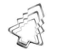 Moule à biscuits de Noël - four en métal Pèr Bìscotti | Sťampi Pe Bişcotti adaptés aux aliments | Formes Dites Flocons de Neige Dites étoiles i Arbre D Nàtale D́i Omini Dí Pan i Zenze