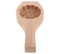 Moule à Biscuits Décoratif Rond en Bois, Motif Fleur, pour Gâteaux