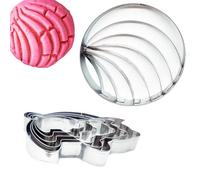 Moule à biscuits en acier inoxydable, coupe mexicaine pour pan De Elote, moules à biscuits double face pour cuisson au four, décorations avec fondant, outils pour pâtisserie et timbres