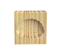 Moule à biscuits en bois en forme de pommes de pin - Outil de cuisson avec gaufrage 3D - à biscuits en bois de hêtre pour gâteau au miel - Moule durable avec revêtement d'huile de lin naturelle