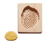 Moule à Biscuits en Bois, Maquette à Biscuits Sculpté, Outil de Cuisson pour Biscuits, Emporte-pièces Facile à Démouler, Tampon à Biscuits pour Halloween, Noël, Thanksgiving, Bricolage