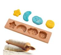 Moule à biscuits en bois, moule à chocolat, moule à biscuits de dessin animé pour anniversaire, mariage, gâteau, fondant, pâtisserie, blogueurs, boulangers à domicile, cours de cuisine