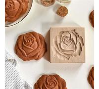 Moule à biscuits en bois sculpté, arbre de Noël, moule à biscuits en bois multi-motifs, convient pour les cookies, le pain d'épices, l'épicerie, la pâte d'amande et les tartes au chocolat (motif-5)