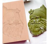 Moule à biscuits en bois sculpté, emporte-pièce de cuisine, pain d'épices, presse à biscuits, moule à timbres pour pâtisserie festive, sablés de Noël et de Pâques (le père Noël)