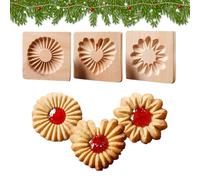 Moule À Biscuits En Bois | Ustensiles De Cuisson Antiadhésifs - Moule Décoratif Cerf pour Cookies Sablés | Pour Snacks Shortbread Chocolat Gâteau Sucre Cours De Cuisine Barre Noël Halloween