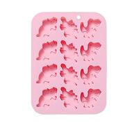 Moule à biscuits en silicone en forme de dinosaure, moule à bonbons chocolat pour bricolage, bloc de glace, décoration de cupcakes faite à la main, outil de cuisson en silicone pour fondant