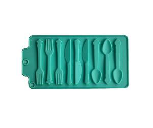 Moule à biscuits en silicone en forme de fourchette pour dessert, glaçons, cupcakes, outils de cuisson
