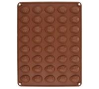 Moule à biscuits en silicone - ORION - 40 biscuits - 33,5x26x1,2 cm - Marron - Résistant -40°C à +220°C