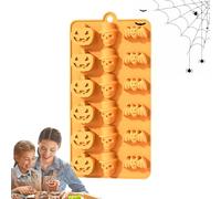 Moule à biscuits Halloween | Moules à en silicone résistant aux hautes températures pour décoration de desserts, gelée en bloc et gâteau