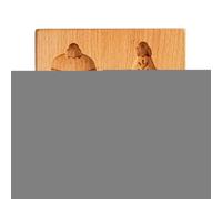 Moule à Biscuits - Lisse avec libération facile | Moule à relief en bois | Pour amis famille maison vacances intérieur extérieur cuisine salon mariage fête célébration