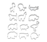 Moule à biscuits pour biscuits | Ensemble d'outils de pâtisserie en acier inoxydable avec découpe de pâte | Outil de cuisson sans colle pour muffins pâte au chocolat et pâtisseries