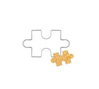 Moule à Biscuits Puzzle en Acier Inoxydable pour Pâte à Pâtisserie | Forme Ludique et Réutilisable, Découpe Uniforme, Usage Maison, Activités Culinaires Garçon et Filles, Cuisson de Biscuits